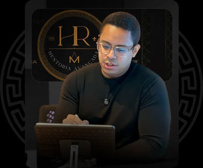 Hugo Rodrigues conduzindo mentoria